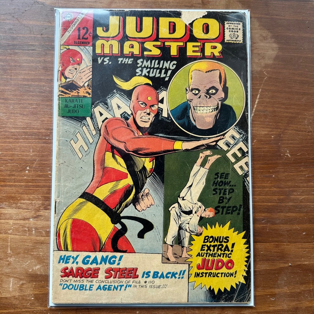 Judomaster 92 1966 Charlton Comics Smiling Skull Sarge Silver Age Raw Fair/Good